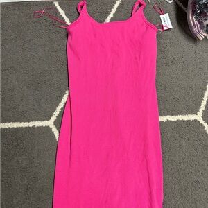 Old Navy Pink Slip Midi Dress for a Night Out